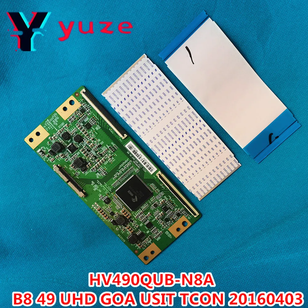 Logic Board HV490QUB-N8A B8 49 UHD GOA USIT TCON 20160403 For JVC LT-49HW97U EB490EQK 49PUF7071/T3 49D2U3000 T-CON LVDS Board