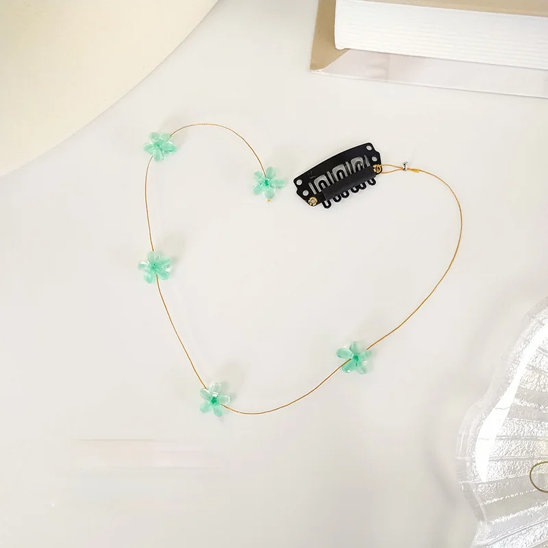 Estilo coreano Borla Flor Grampos de Cabelo para As Mulheres Popular Braid Trançado Faixas de Cabelo Meninas Longa Borla Acessórios Para o Cabelo