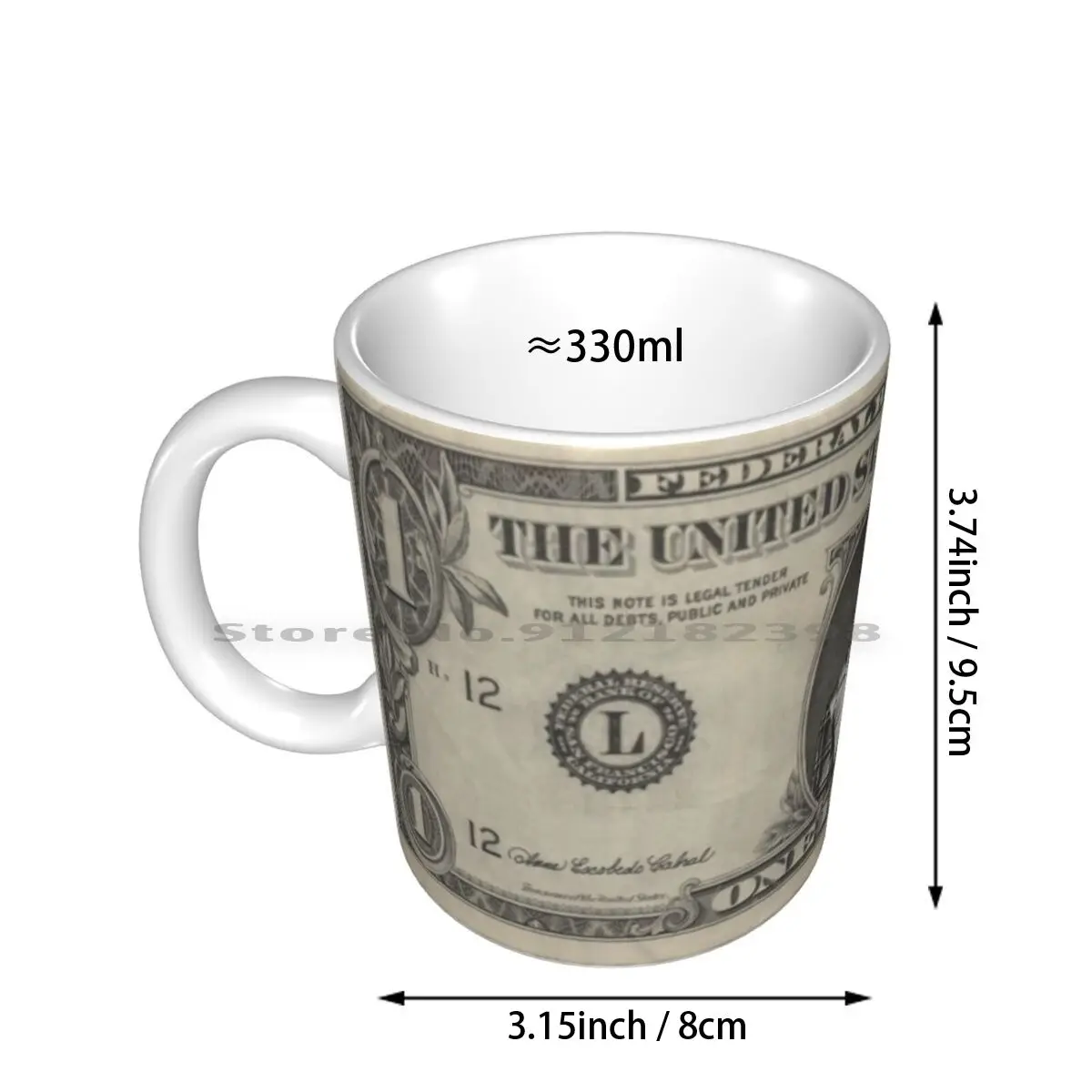 Thug Money Ceramic Mugs Coffee Cups Milk Tea Mug Young Thug Thugger Dollar Money America Usa Bill Rap Hip Hop Download Creative