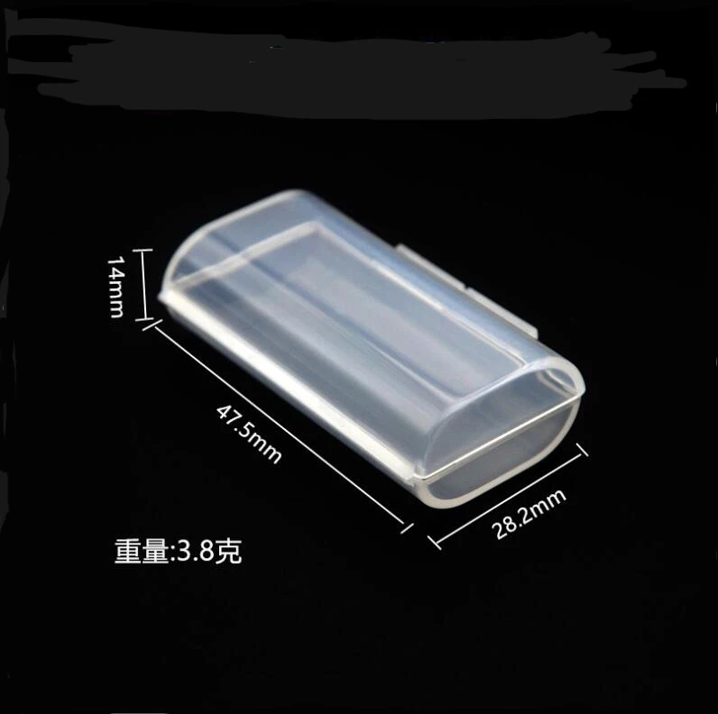 البلاستيك 2X1.5 فولت AAA بطارية حامل حقيبة للتخزين 2 فتحات AAA 3A 3 فولت بطاريات صندوق حامل غطاء شفاف