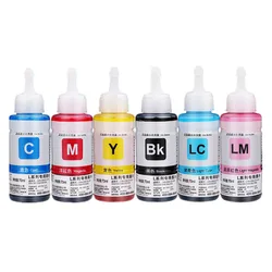 Dye Inkt Gebaseerd Non Oem 6 Kleur Refill Inkt Kit 70Ml Voor Epson L800 L801 Printer Inkt Cartridge Geen. T6731/2/3/4/5/6