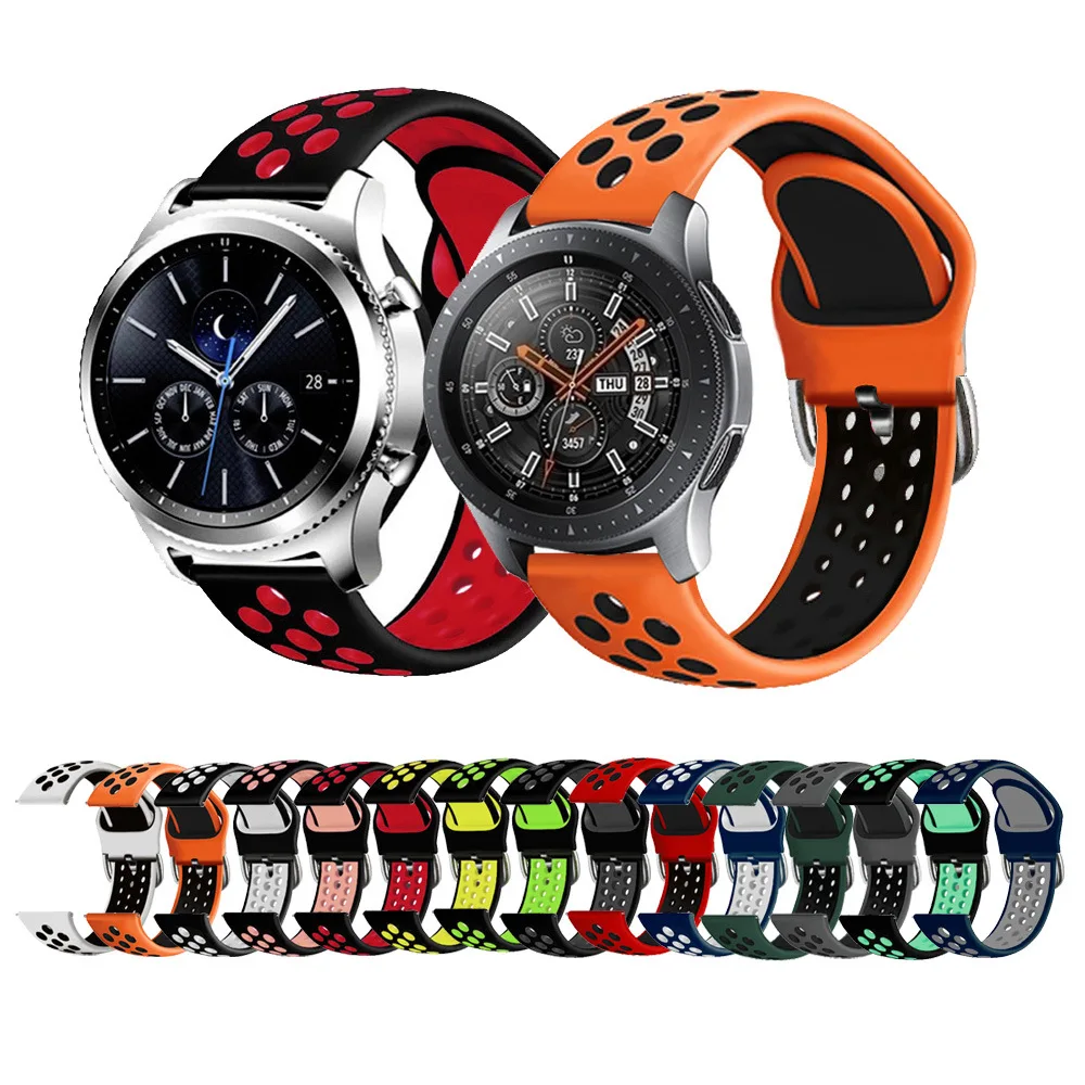 Silicone 22 MILLIMETRI Braccialetti Per Samsung Galaxy Orologio 46 millimetri Gear S3 Classic/Frontier Galaxy Orologio 3 45 mill