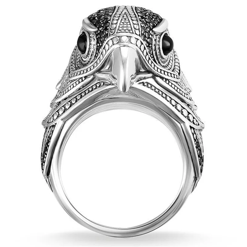 Milangirl   Men Rings Hip Hop Eagle Personality Animal Bird Rings for Men Domineering  Ring