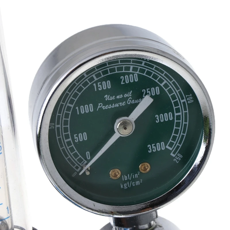 O2 Pressure Reducer Buoy Type Oxygen Gauge Flow Meter Oxygen Pressure Gas Regulator Inhaler G5/8 Female Thread Durable