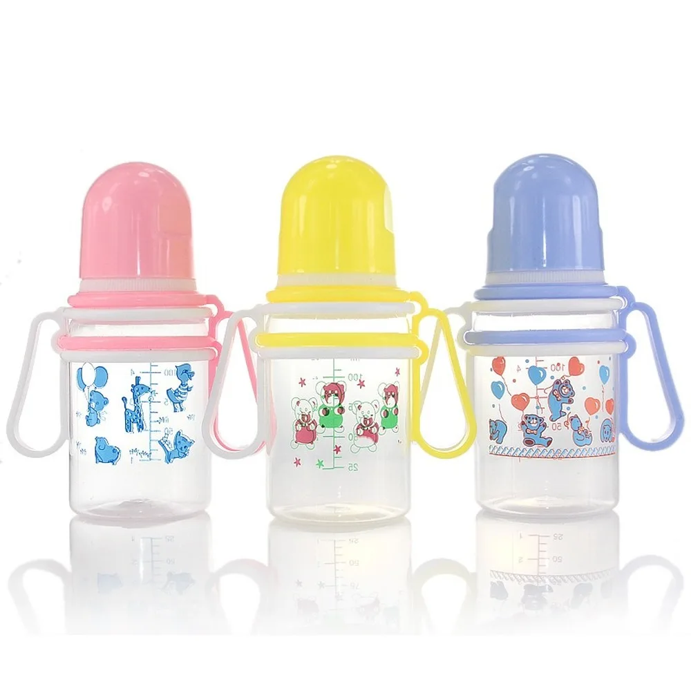 

125mL Newborn Children Infant Baby Boy Girl Standard Mouth PP Feeding Bottle Drinking Water Breast-like Feeling