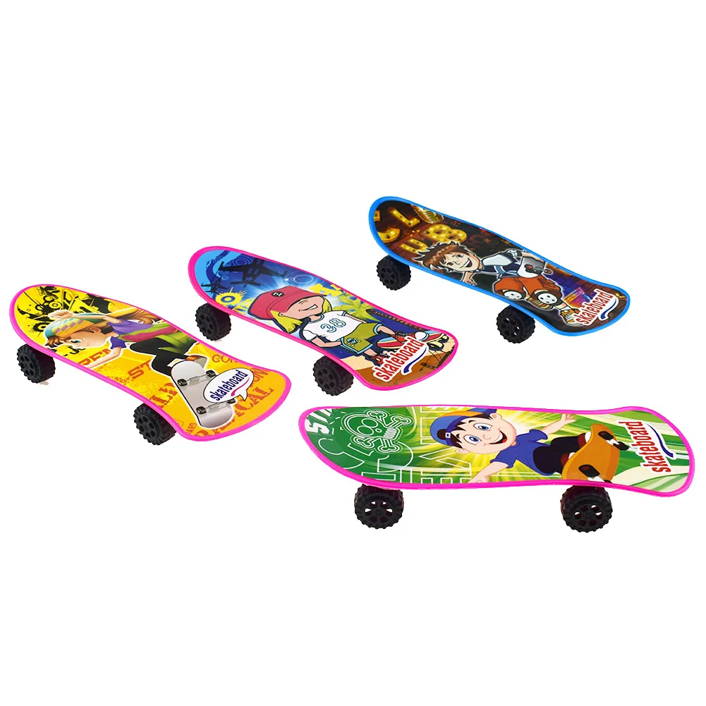 1PCS Fun Novelty Mini Finger Scooter Toy Children's Plastic Sliding Trolley Fingertip Sports Finger Skateboard Random