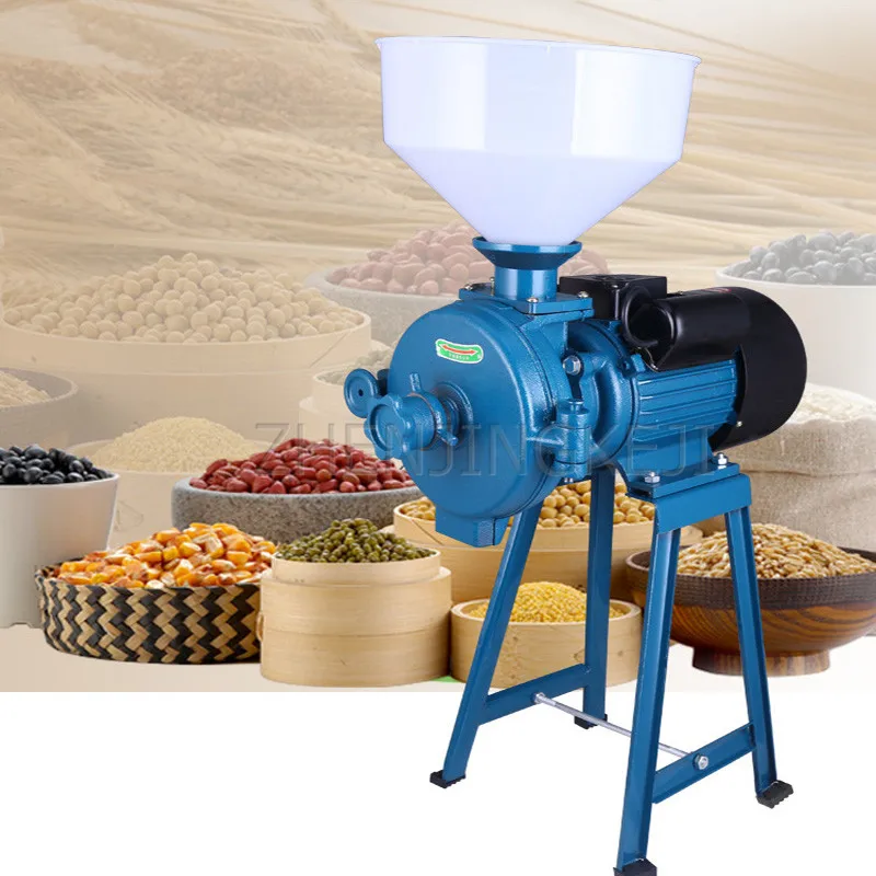 High Power Universal Grinder Commercial Small Superfine Powder Dry Wet Dual Purpose Grain Oil Store Pharmacy Grinding Machine