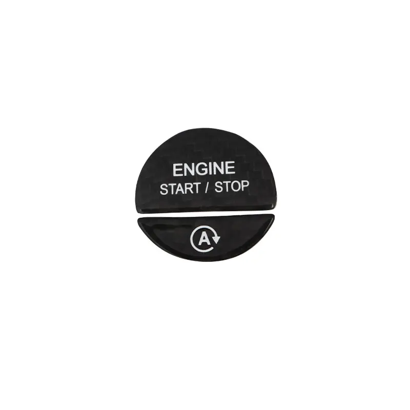 

For Mercedes Benz C GLC E S Class W206 X254 W214 W223 Carbon Fiber Engine Start and Stop Buttons Sticker Interior Modification