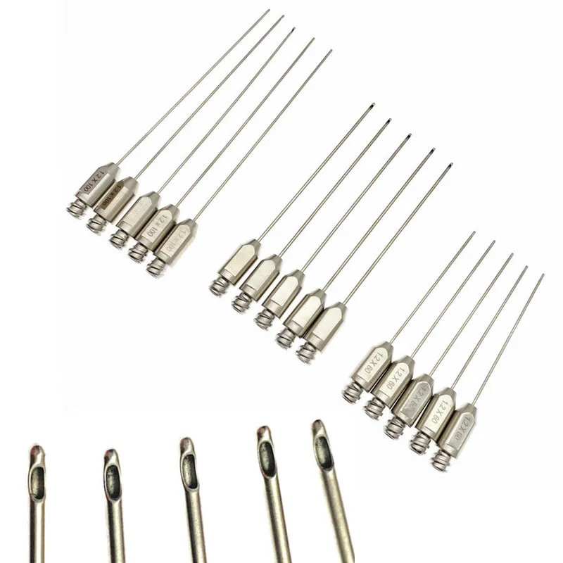 

Single hole Liposuction Cannula Fat transfer cannulaFacial fat harvesting cannula Liposuction tool 5pcs/set