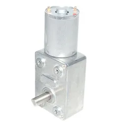 DC 6V 12V 24V Worm Gear Motor 2-160RPM High Torque Worm Reversible Motor Metal Gear Reducer Turbo Motor 370 Electric Gear Motor