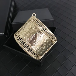 French Napoleon vintage metal bracelet for women Man bracelet Human head coin Couple bracelets Fine design brand jewelry