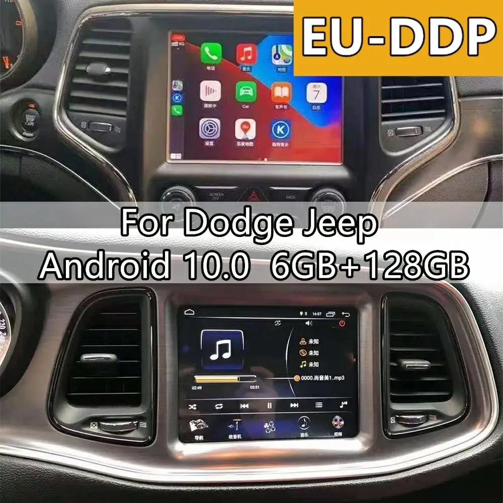 For Dodge Challenger Charger Durango RAM 1500 2500 JEEP Grand Cherokee Stereo Android Car Radio Stereo Player Autoradio GPS Navi