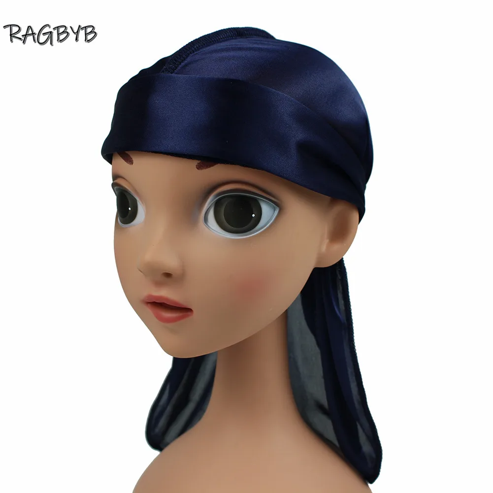 Kinder Seide Durag Weiche Haar Abdeckung Schutz Bandanas Kind Seidige Durags Jungen Durag Welle Kappe Hohe Qualität Kinder Durag – Detail 8
