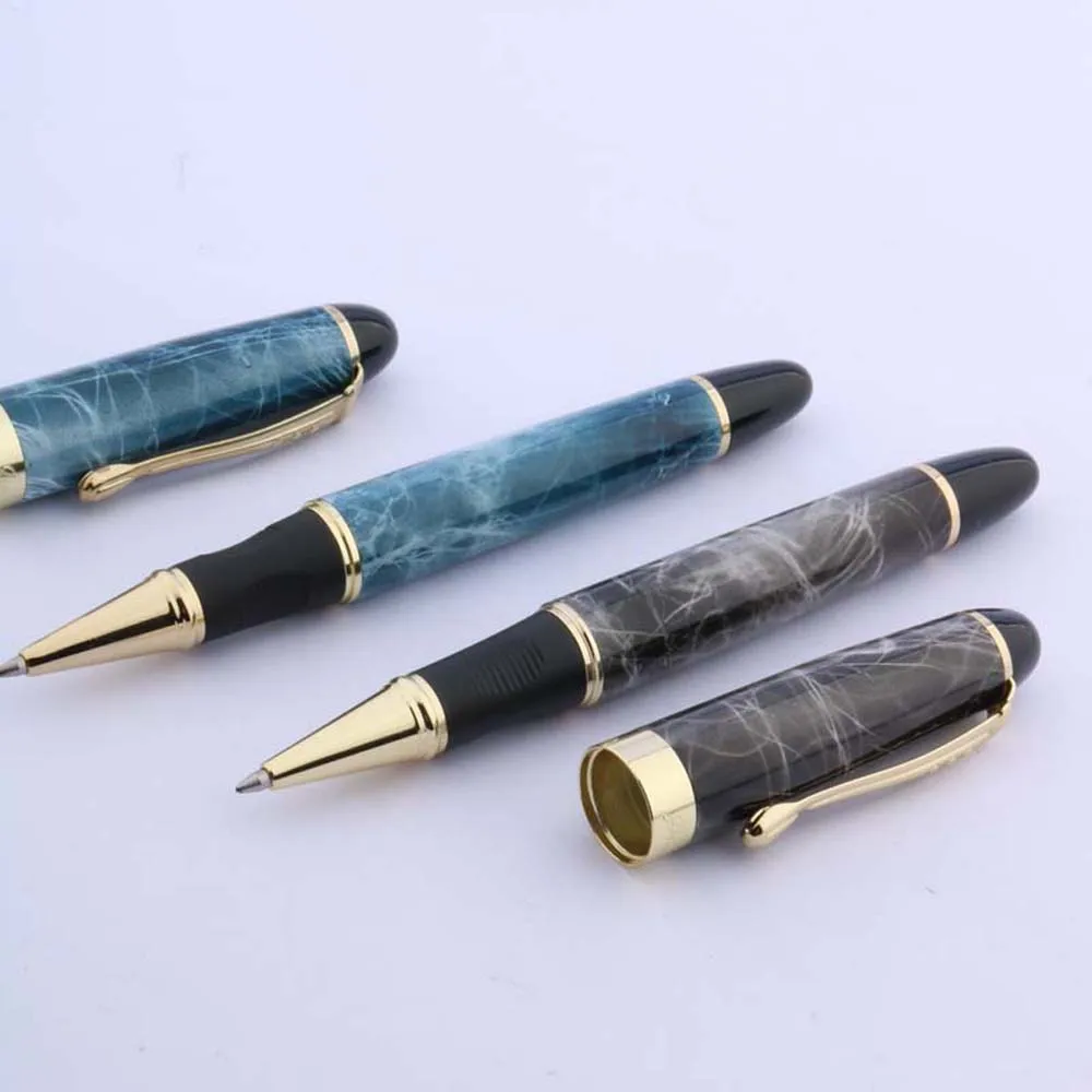 High quality brand  JINHAO X450 golden Rollerball Pen white metal gift classic Trim calligraphy signature ink pen jinhao 450