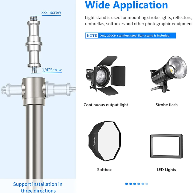 Штатив NAGNAHZ для фотоссветильник емки, 2,8 м