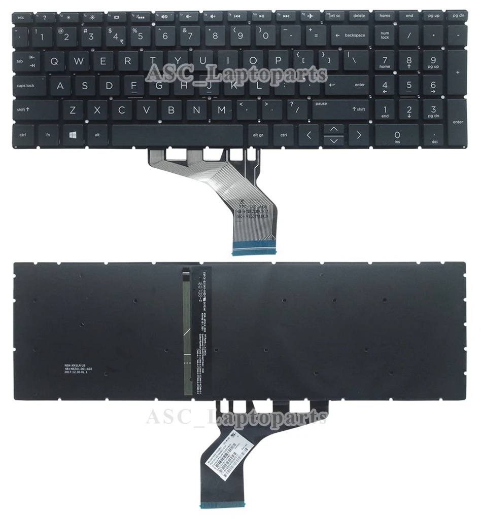 New US English Keyboard For HP 15-cs0010nr 15-cs0012cl 15-cs0022cl 15-cs0032cl 15-cs0034cl 15-cs0041nr 15-cs0051cl 15-cs0051wm