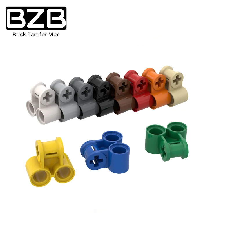 BZB MOC 32291 Cross Shaft Bolt Connection Piece Building Block Technical Brick Parts Kids Education DIY Toys High-tech Gifts