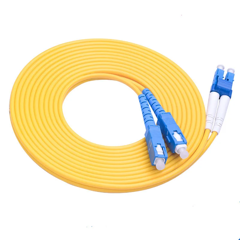 Single Mode 5pcs/bag LC UPC-SC UPC Duplex fiber optic patch cord optical patch cable Jumper