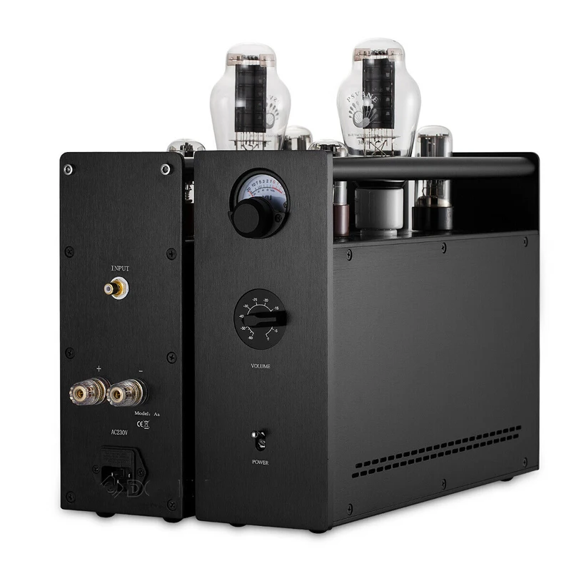 Dupla mono tubo de alta fidelidade 300b canal esquerdo e direito febre amplificador de potência estéreo divisão pura classe um tubo amplificador família