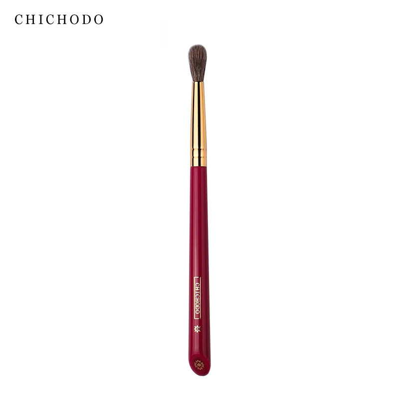 CHICHODO Makeup Brush-Luxurious Red Rose Series-High Quality Horse&Gray Rat Hair Blending Brush-Natural Hair Cosmetic Pen-Beauty