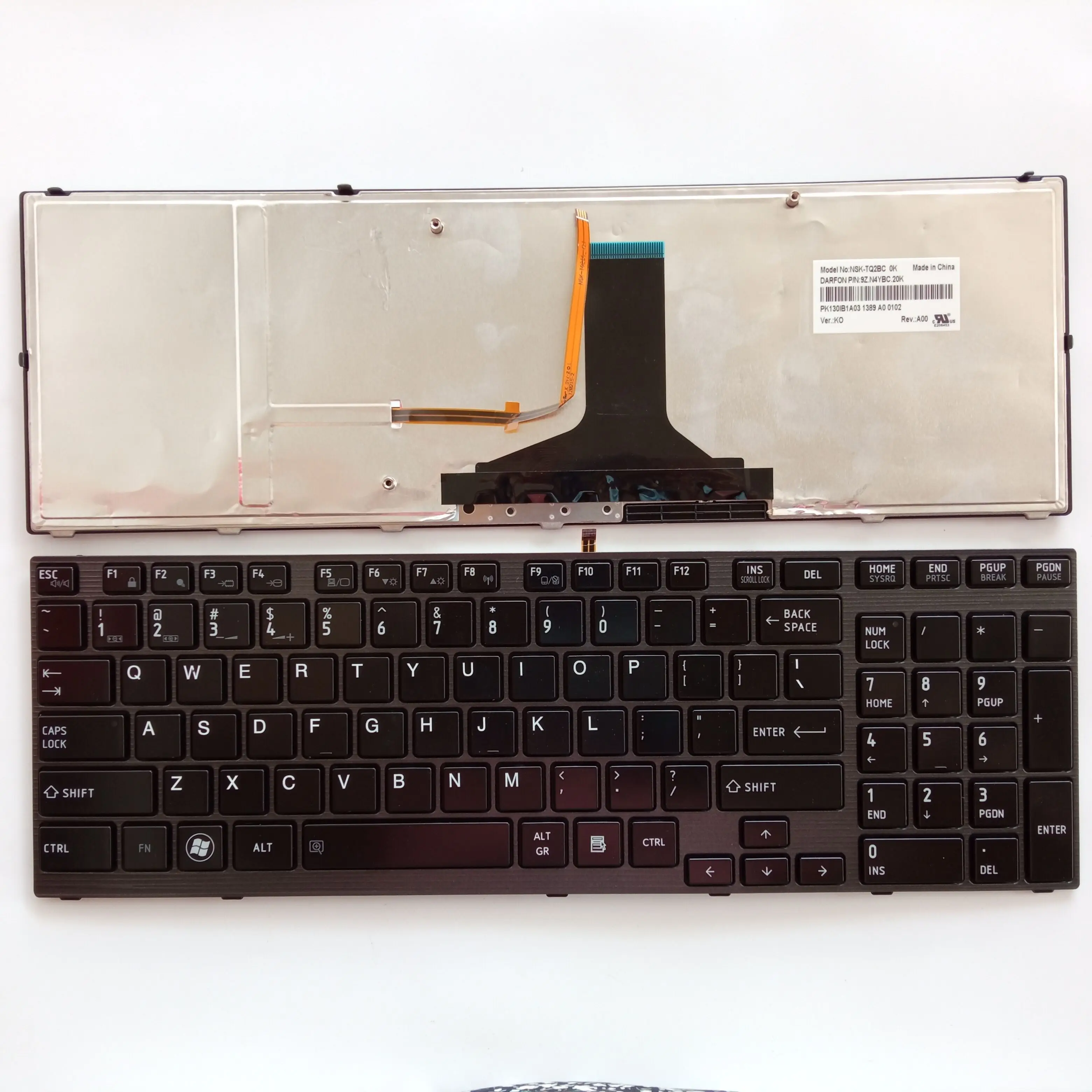 Neue Laptop Beleuchtete Tastatur Für Toshiba Qosmio X770 X775 Englisch UNS