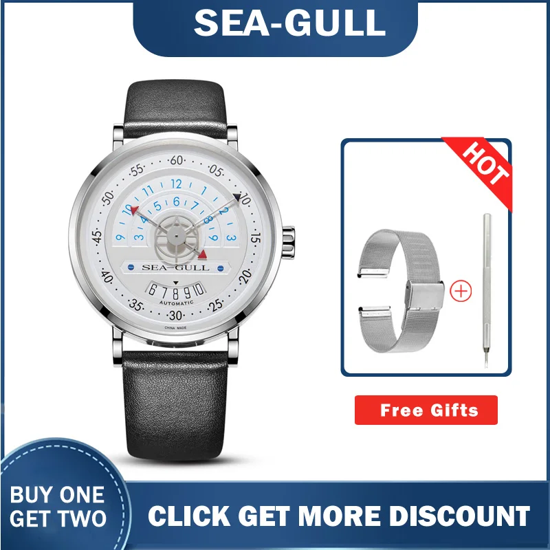 Seagull Luxury Men's Watch Montre Homme Automatic Mechanical Watch for men 819.93.6049 Sapphire face