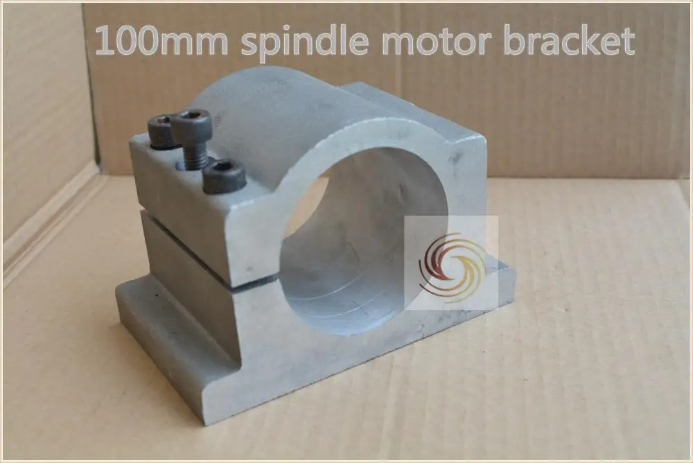 100mm bracket seat carving machine clamp motor holder cast aluminum sandblasting surface spindle   100 1pcs