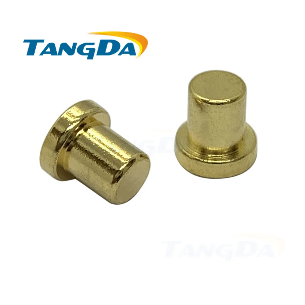 

4 4.1 pogo pin Connectors 4*4.1mm High current copper pillar lathe parts probe Conductive Test pin No springs female 20A TANGDA