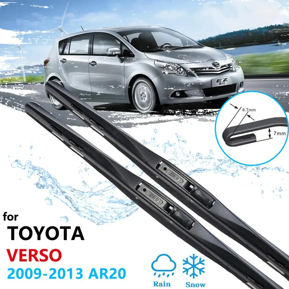 

Car Wiper Blade for Toyota Verso AR20 2009 2010 2011 2012 2013 Windscreen Windshield Wipers Car Accessories