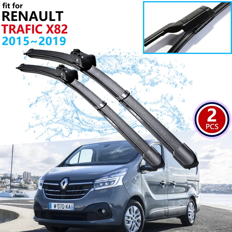 Car Wiper Blades for Renault Trafic X82 2015 2016 2017 2018 2019 Windscreen Wipers for Opel Vauxhall Vivaro Car Accessories