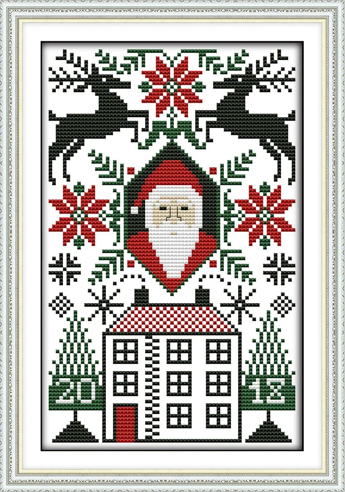 Santa Claus 2 cross stitch kit aida 14ct 11ct count printed canvas stitches embroidery DIY handmade needlework