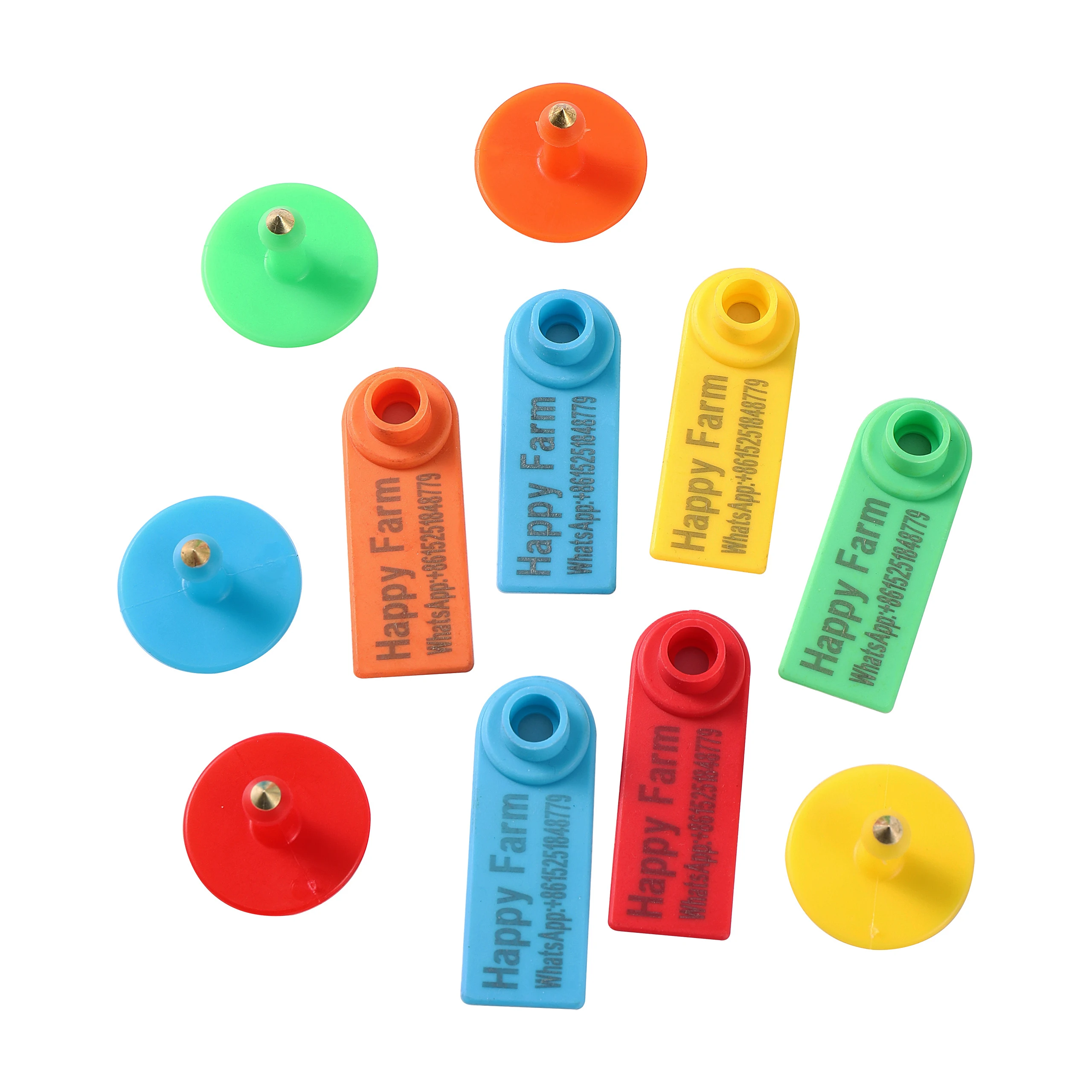 DIY Custom Sheep Ear Tag Laser Printing Name Telephone Number LOGO Pig Cattle Rabbit Farm Animal Ear Tag Custom 30 Pcs