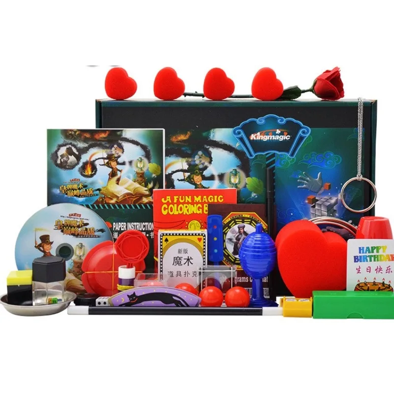 Brinquedos mágicos 20 estilo 28 estilo 38 estilo 50 estilo conjuntos de truque mágico jogar manual estágio profissional perto do jogo brinquedos presentes yh1183