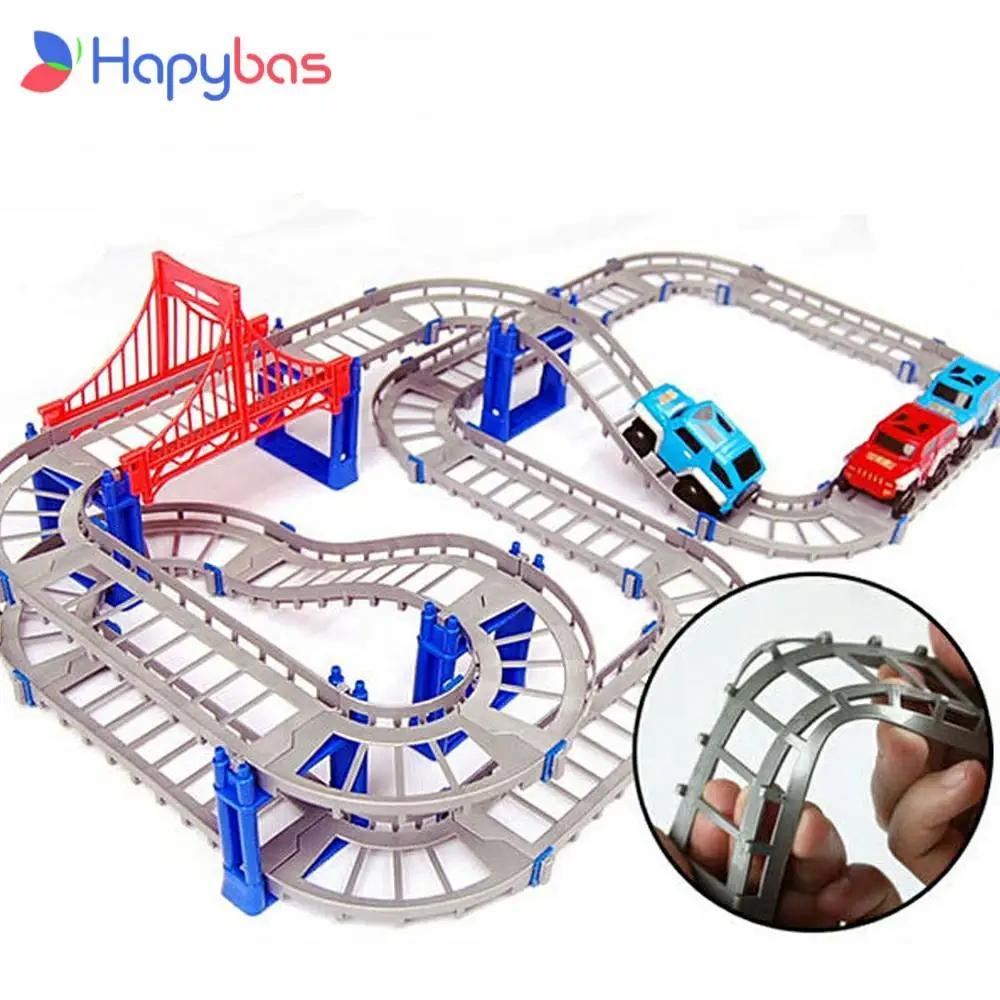 New Hot Sell 3D kids toys festive gifts Two-layer Spiral Track Roller Coaster Toy Electric Rail Car for Child Gift