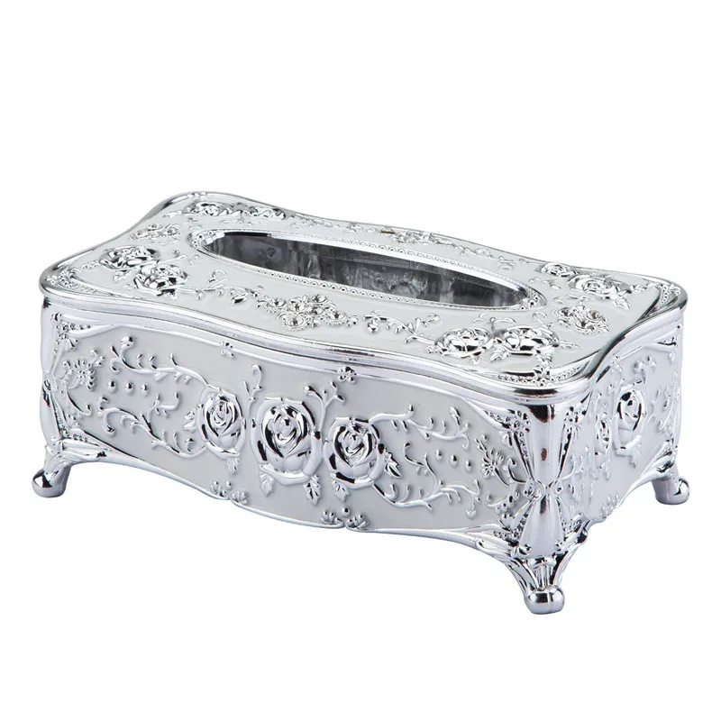 Household storage tissue box simple European style living room kitchen dining table napkin removable storage decorative box