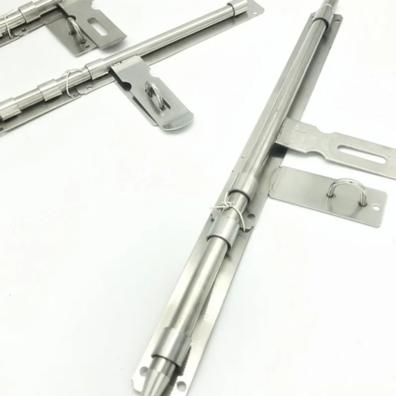 Stainless steel extra large thickening door latch security door bolts mounted padlock door latch wooden door lock lock latch