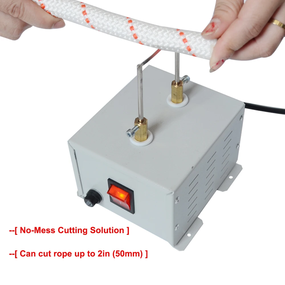 TOYOBER Hot Nylon Rope Cutter Cutting Knife Heat Webbing Cutting Tool Electric Rope Cutter for Tube Ribbon Plastics