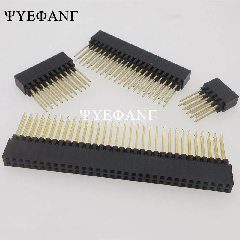 1 Piece 2.54mm 2x10P/16P/20P/25P/32P/40 Pin Female Stacking Header Connector Dual Row 2x20P PC104 For Raspberry Pi 2 Mode