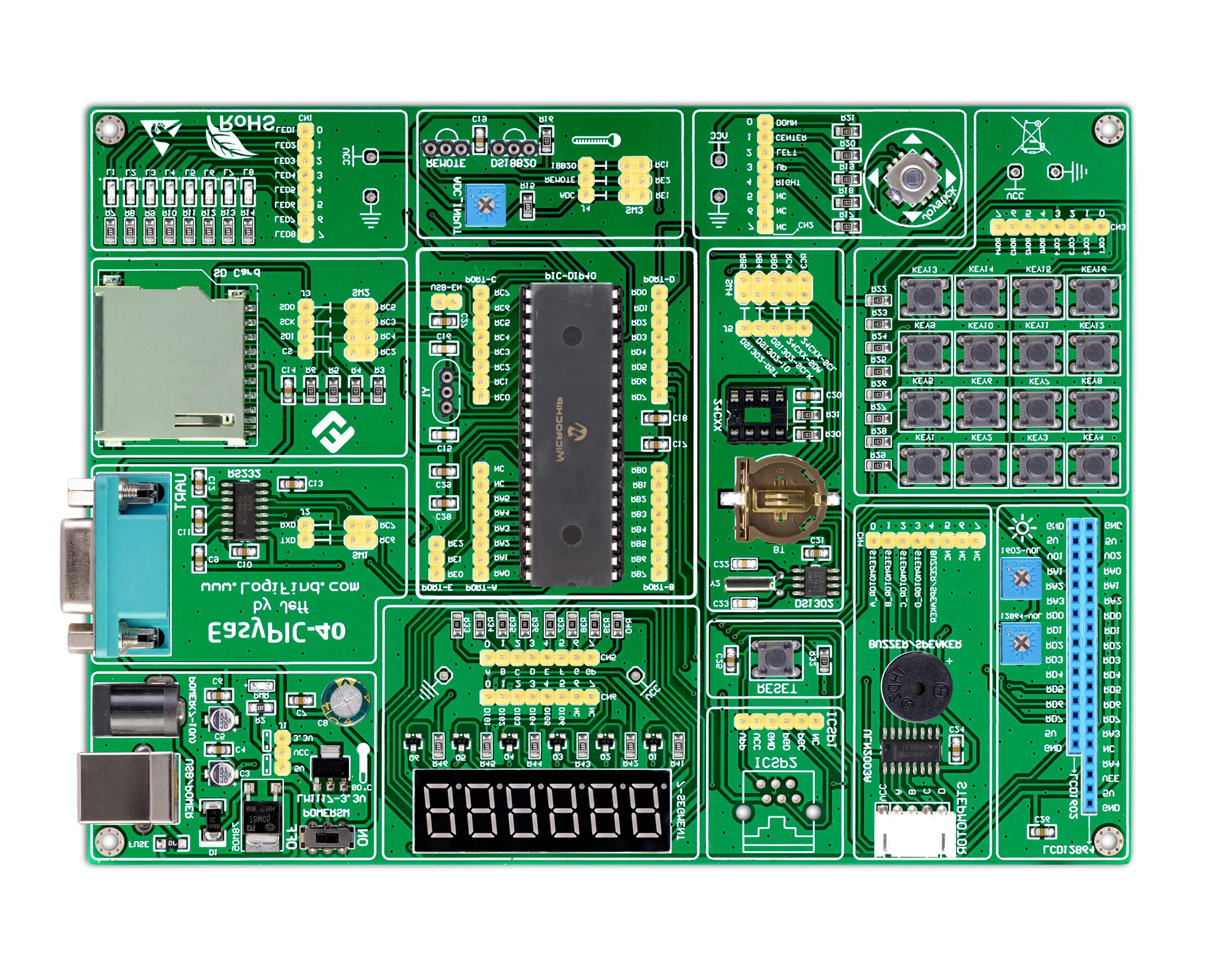 Imagem -04 - Placa de Aprendizagem e Desenvolvimento Pic Mcu Easypic40 com Rotinas de Chip Pic16f877a