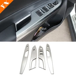 For Suzuki Vitara 2016 2017 2018 Door Window Switch Cover Trim Armrest panel Decoration Chrome Stickers Car-styling Accessories