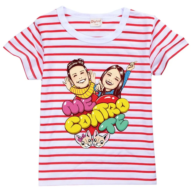 High quality New Summer Me Contro Te TShirt Kids Girls T-Shirt Baby Boys 100% Cotton Tops Toddler Tees Children Cartoon Clothing