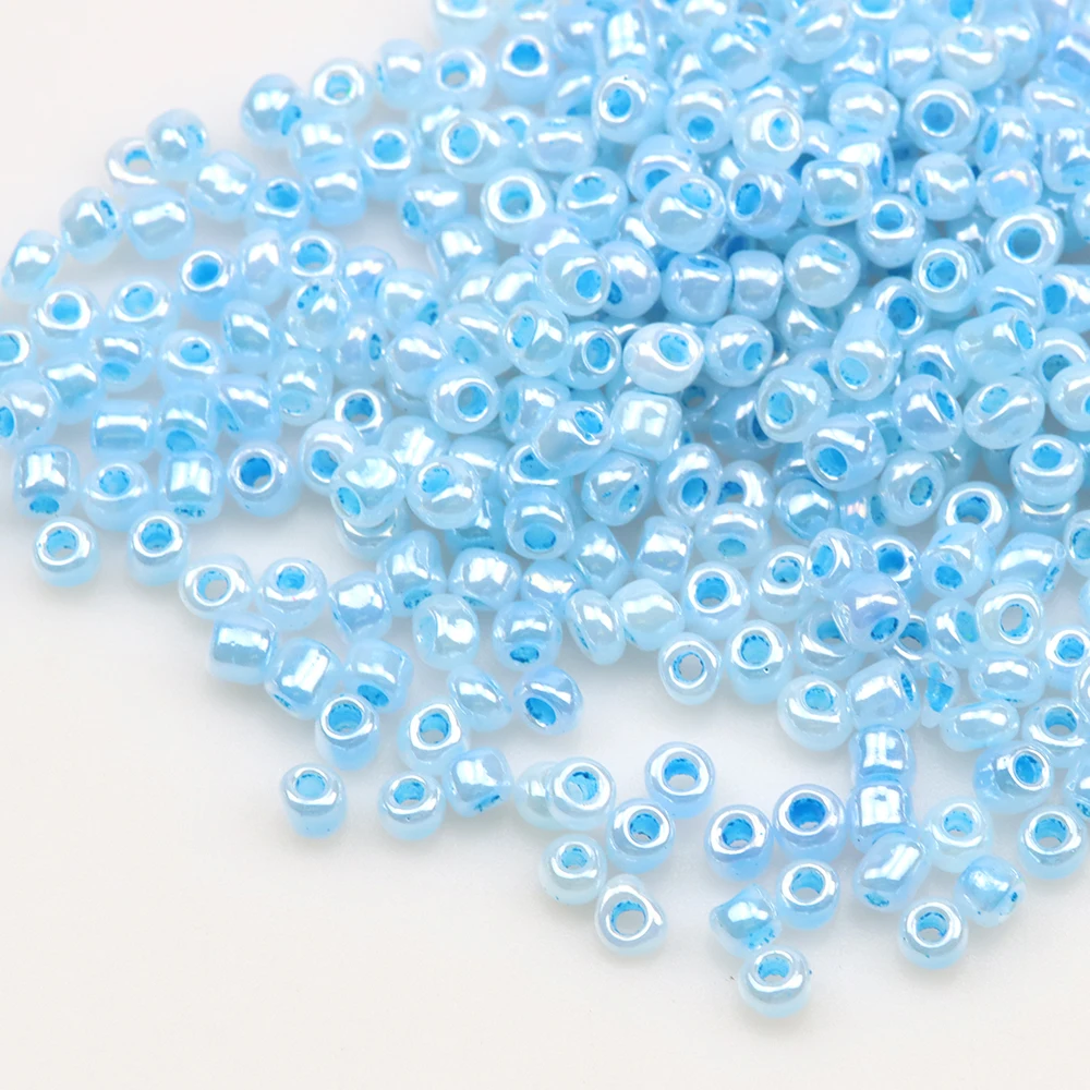 200Pcs/Lot 4mm Effect of The Lacquer That Bake Charm  Czech Glass Seed Beads DIY Bracelet  for Jewelry Making Accessories