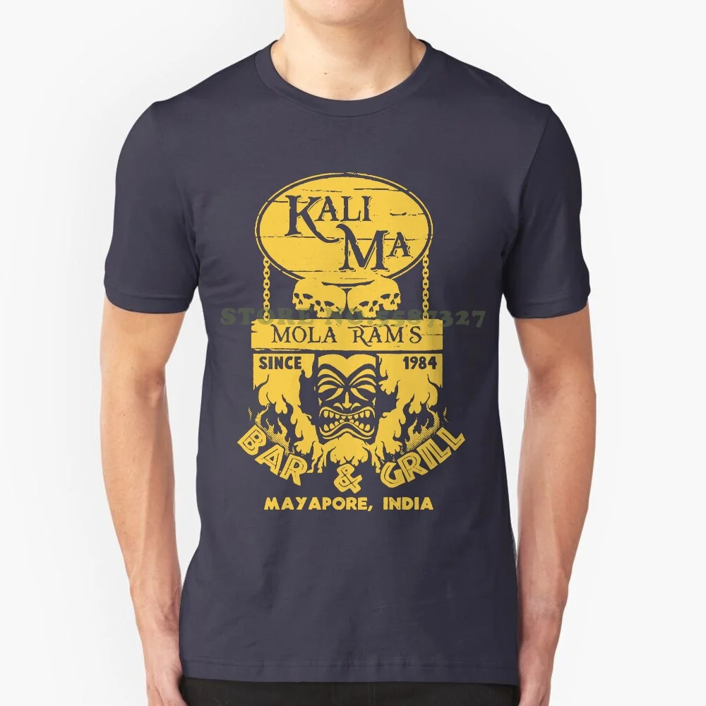 

Print T Shirt O-Neck Short Indiana Jones Inspired " Kali Ma Bar And Grill " Men's T Shirt