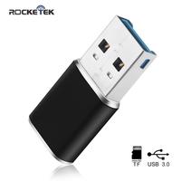 Rocketek Aluminum Mini usb 3.0 memory card reader adapter for TF micro SD pc computer laptop