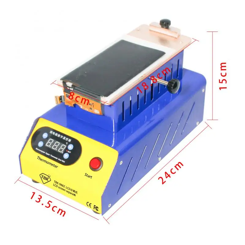 

TBK-988Z Multifunctional Curved Screen De-Gluing Separator Manual Heating Separator Lcd Assembly Split Screen Burst Repair