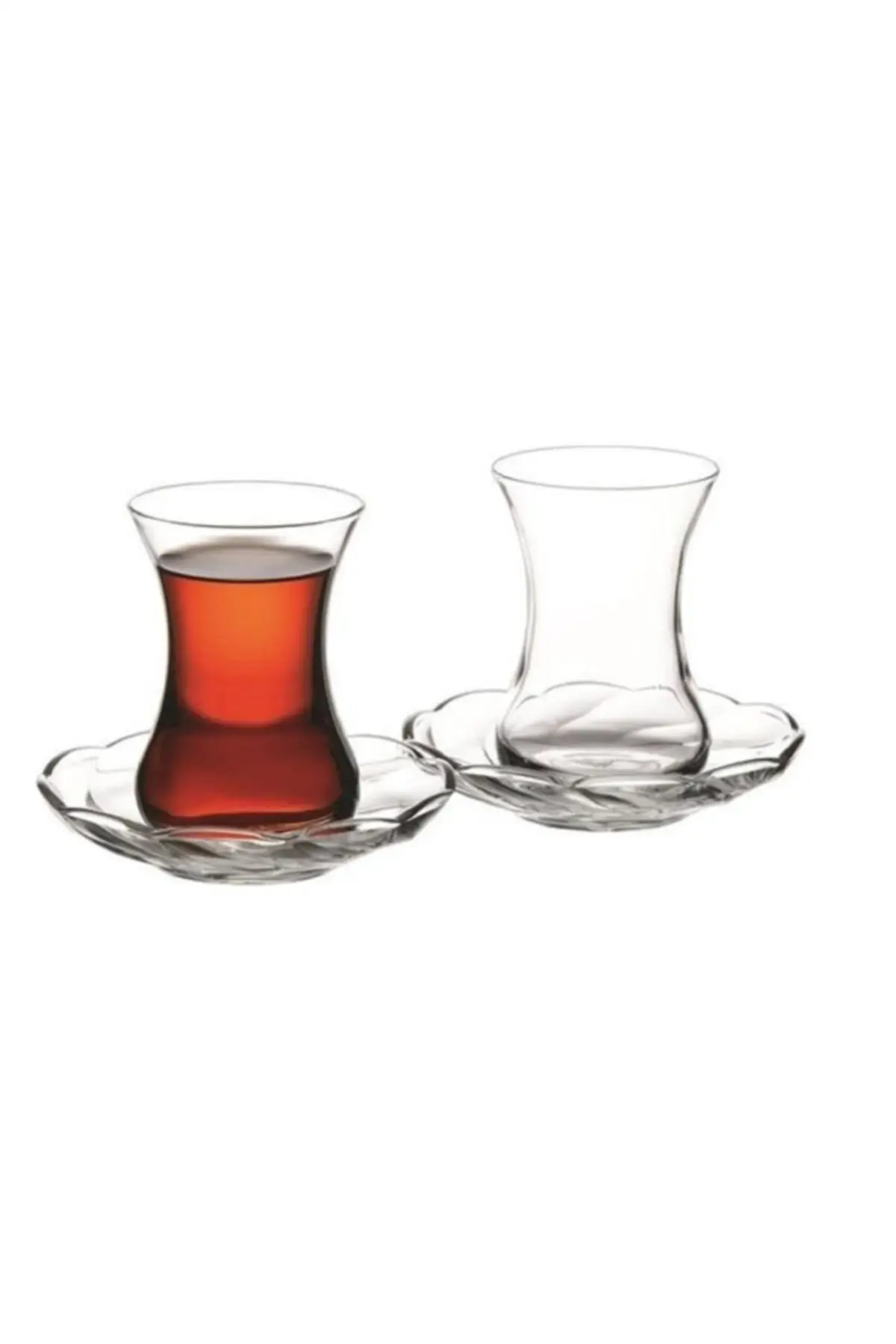 Uras 12 Piece Twist Knot Tea Set 341 set351 English Tea Cup Glass Cup