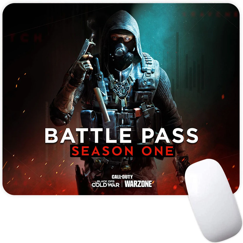 Small Gaming Mouse Pad Computer Mousepad Gamer Mouse Mat Laptop Mausepad Call of Duty Black Ops Cold War Keyboard Mat Desk Pad