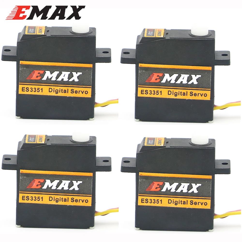 

EMAX ES3351 4.8V/6.0V 2.0/2.2kgf.cm Plastic Gear Brushless Digital Servo Futaba JR For Rc Glider Model/Airplane Toy