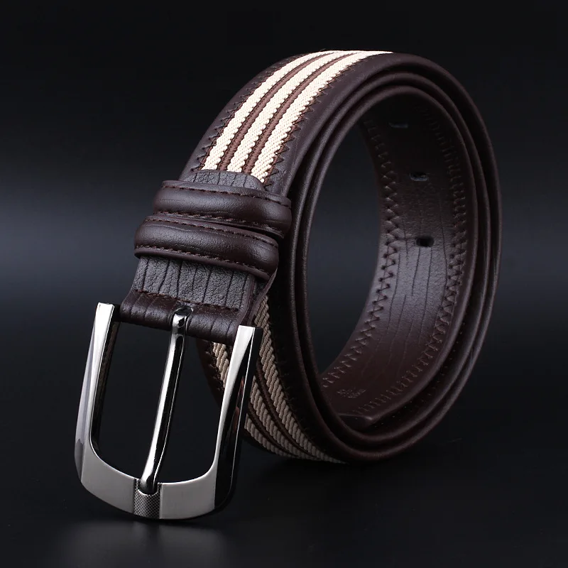 

MYMC Men's Genuine Leather Casual Belt Wild Student Youth Decoration Jeans Belt Personality Pattern Pin buckle Men Wasitbands