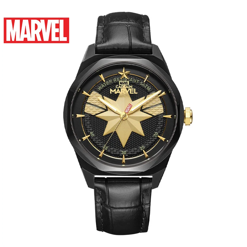 MARVEL For Women Watch Original Female New Quartz WristWatch Avengers Captain 5Bar Waterproof Steel Clock Girls Relogio Feminino